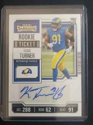 2023 Panini Contenders #153 Kobie Turner Autograph - Image 1 of 2