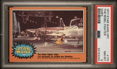 1977 O-PEE-CHEE OPC STAR WARS #175 THE REBEL FIGHTER SHIPS PSA 8 NM-MINT RARE - Image 1 of 2