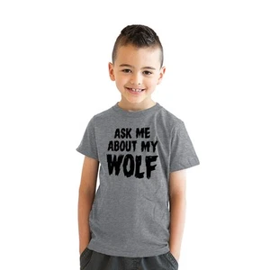 Youth Ask Me Why I Like Full Moons Awesome Werewolf T shirt Costume for Kids - Picture 1 of 9