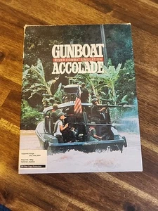 Gunboat Accolade River Combat Simulation Commodore Amiga Big Box Complete - Picture 1 of 16