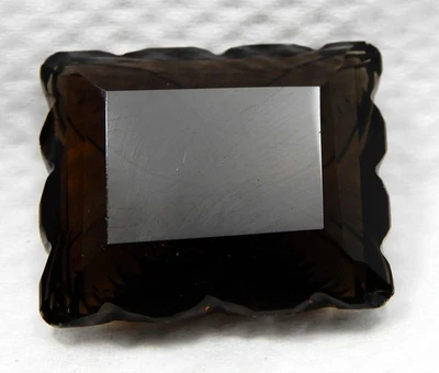 Piedras preciosas sueltas talladas esmeralda cuarzo ahumado marrón 41,80 quilates certificado natural Foto 1 de 4