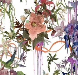 Designers Guild Fabric 'ORCHIDS FANTASIA - PERCE NEIGE' 3,8 METER C LACROIX - Bild 1 von 6