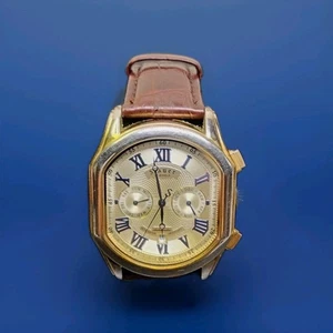 Orologio Stauer Uomo Meisterzeit Automatico 27 Jewel Non Funzionante Per Ricambi/Riparazione - Foto 1 di 10