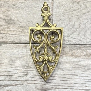 ¡Par de remaches de hierro plano decorativo ornamentado vintage de metal/latón/hierro! 8 pulgadas - Imagen 1 de 2