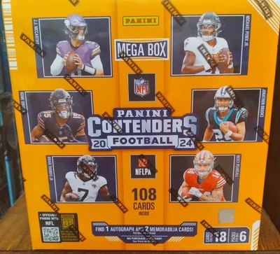 🏈帕尼尼 2024 年 NFL 竞争者超级盒子 (1) 保证亲笔签名和 (2) 纪念品 — 第 1/3 张图片