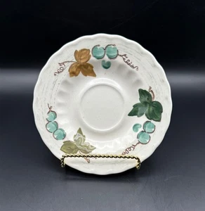 Metlox of California Vernon Ware 6 1/4" VINEYARD Saucer Made in USA Blue Green - Picture 1 of 5