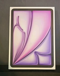 Apple iPad Air M2 (6th Gen) 11” 128GB WiFi(2024) Purple- New & Sealed RRP £599 - Picture 1 of 3