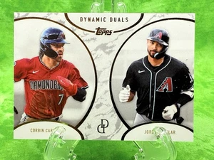 Corbin Carroll & Jordan Lawlar - 2025 Topps Dynamic Duals #25 Diamondbacks - Picture 1 of 11
