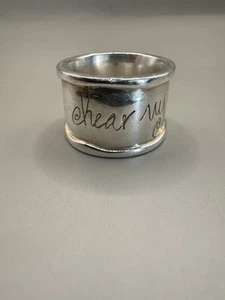 Shawn Killinger Sterling Silver Ring Size 8.25 Hear My Soul Speak Milor Italy - Picture 1 of 10