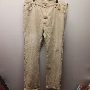 Wrangler Beige/Tan Jeans Regular Fit Stretch Denim 9TRGAKH Mens Size 42x30 - Picture 1 of 6
