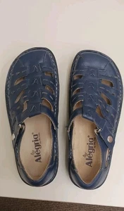 Alegria by PG Lite Women's Maryjane Sandals Size 35 Dark Blue - Picture 1 of 11