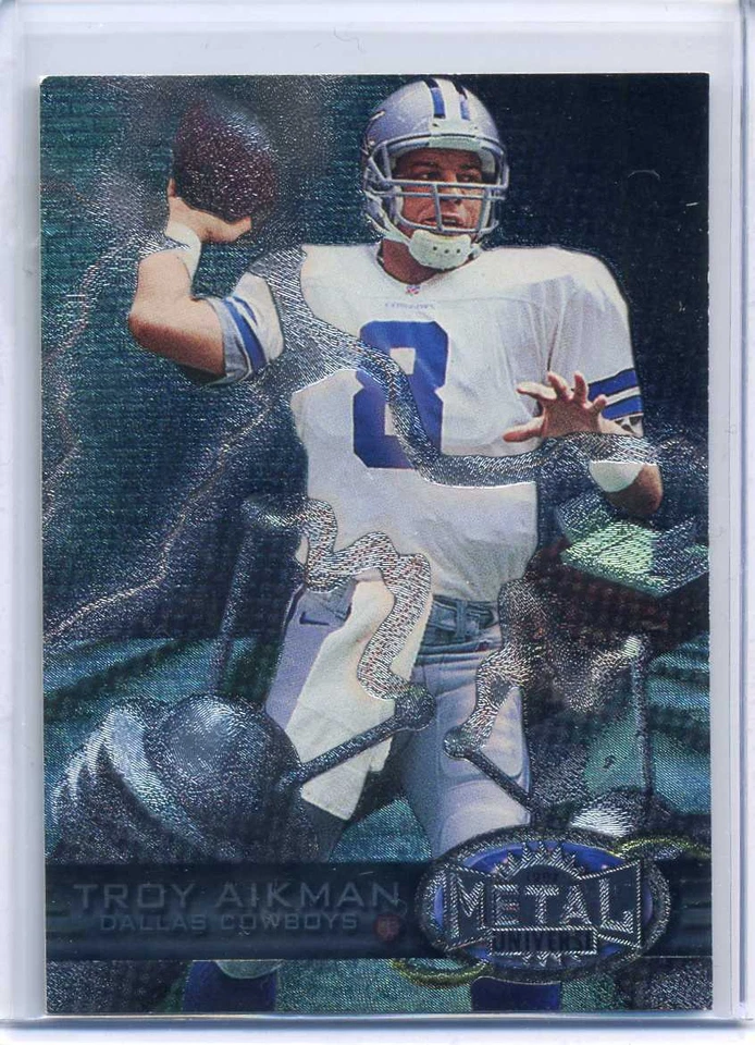 TROY AIKMAN 1997 Skybox Metal Universe #11 - COWBOYS - Image 1 of 1