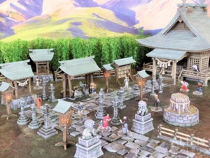 Santuario samurai 28 mm - lavagna completa del terreno, prova d'onore bushido ecc. - Foto 1 di 10
