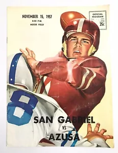 1957 Moor Field San Gabriel Matador V Azusa Aztecs High School Football Coke Ad - Picture 1 of 11