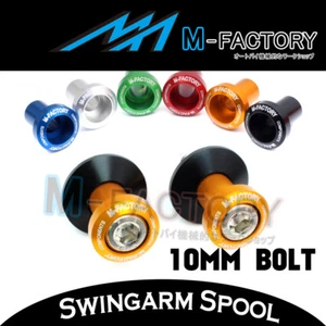 CNC Swingarm Spools Fit Kawasaki ZZR600 Z750R ZRX1200 / R Ninja 300R Z1000SX - Picture 1 of 15