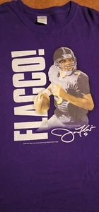 2009 NFL Joe Flacco Baltimore Ravens 5 Shirt Purple Size XXL - Picture 1 of 8