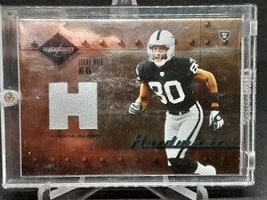 JERRY RICE 2004 LEAF LIMITED HARD WEAR GAME-WORN HELMET CARD #62/100 Raiders HOF - Picture 1 of 5