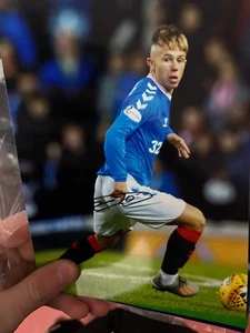 Glasgow Rangers FC Kai Kennedy Hand Signed 8x6 Print Debut Print photo - Picture 1 of 1
