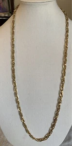 Collar Vendome Tono Dorado Vintage Firmado Cadena de Doble Eslabón - Imagen 1 de 8