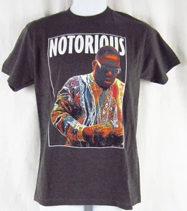 Mens New Biggie Notorious BIG Heathered Grey Gray T-Shirt Size S M L XL 2XL - Picture 1 of 1