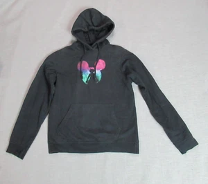 Disney Hoodie Boys Large Black Mickey Kingdom Hearts Sora Galactic Clouds Sweats - Picture 1 of 8