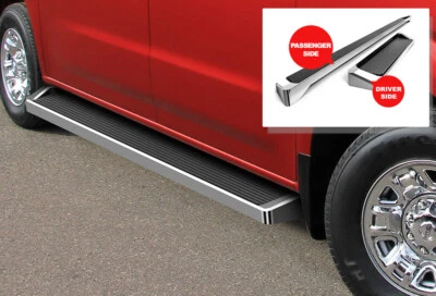 iBoard Running Boards 6-inch Silver Fit 12-21 Nissan NV 1500 2500 Full Size Van - Image 1 of 4