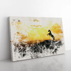 Horse At Sunset Canvas Wall Art Print Framed Picture Decor Living Room Bedroom
