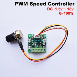 DC 3V 5V 6V 9V 12V 2A Low Voltage Mini Motor Pump PWM Speed Controller Regulator - Picture 1 of 5