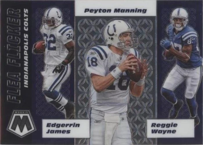 2020 Panini Mosaic Edgerrin James Peyton Manning Reggie Wayne #FF9