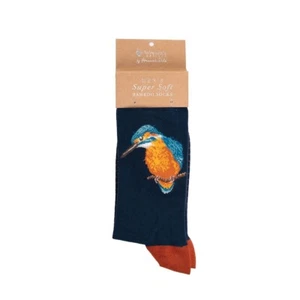 Wrendale Designs Eisvogel Herren Socken mit Geschenktüte - Bild 1 von 4
