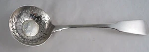SAMUEL NEVILLE STERLING SILVER SUGAR SIFTER COIN BOWL IRISH - Picture 1 of 6
