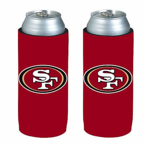 San Francisco 49ers NFL 2 pack Ultra Slim Koozie cooler hugger Cover