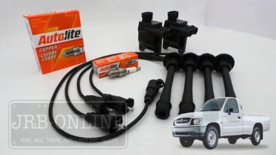 Suits TOYOTA Hilux RZN149R 3RZ 2.7L 97-05 IGNITION LEADS COILS & SPARK PLUGS KIT - image 1 of 4