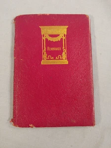 Masterpieces of Rembrandt Leather Book 60+ Plates Circa 1890-1910 Rare - Picture 1 of 13