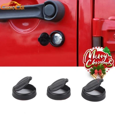 Door Key Hole Decal Accessories Cover Decor For Jeep Wrangler TJ JK JL JT Black — 第 1/4 张图片