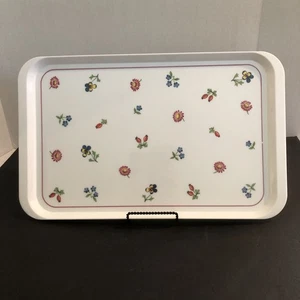 Villeroy & Boch Vtg Petite Fleur Melamine Serving Tray Floral 11.5" x 18.75" - Picture 1 of 4