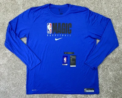 Nike Orlando Magic Shirt Men's XXXLT Tall Royal Blue NBA Long Sleeve Anti-Odor - Image 1 of 4