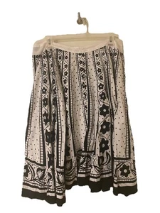 Erica Brooke Collection Dress Plus Women White Black Size 20 Zipper - Picture 1 of 10
