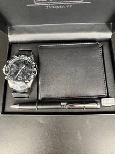 L & Co Relojes Reloj, Bolígrafo, Billetera Plegable - NUEVO en Caja - Imagen 1 de 5