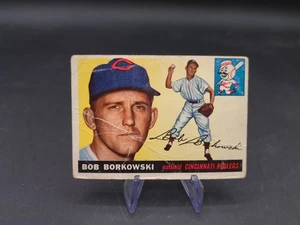 1955 Topps #74 Bob Borkowski Cincinnati Reds White Back - Picture 1 of 2