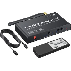 DAC Converter with Bluetooth 5.0 Remote Digital to Analog Audio Converter 192... - Picture 1 of 9