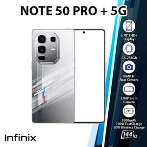 Infinix Note 50 Pro+ Plus 5G Android Mobile Phone (RACING/12GB+256GB/Dual SIM) - Picture 1 of 3