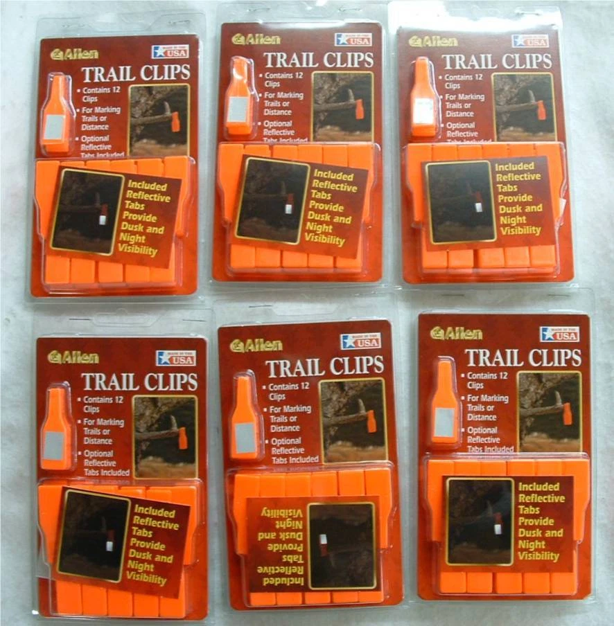 Allen Trail Marker Clips Oferta a granel 6 cartas de 12 clips ea. 72 clips en total ALL475 Foto 1 de 1