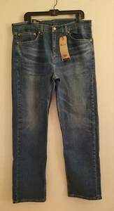 Pantalones de mezclilla Levi's 505 para hombre talla 36x32 (36x31) azul calce regular pierna recta nuevos con etiquetas - Imagen 1 de 17