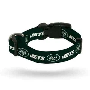 NY NEW YORK JETS MASCOTA PERRO COLLAR AJUSTABLE PEQUEÑO MEDIANO - Imagen 1 de 1