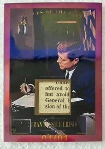 2023 Pieces of the Past Historical John F. Kennedy Document Relic 1/1 - Imagen 1 de 2