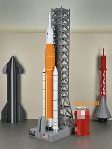 Handmade 1/200 Artemis SLS Orion Painted Space Shuttle Model Figure Statue Gift - Picture 1 of 15