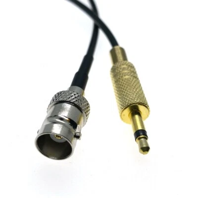 RG174 Cable BNC Female jack to 3.5mm 1/8" Mono male plug TS RF Connector pigtail - Image 1 of 4