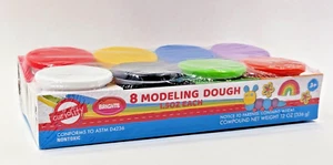 Modeling Dough Assorted Colors NonToxic Kids Toddler Toys for Playtime 8 Pack - Picture 1 of 5