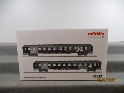 Märklin Sour H0 42693 Personenwagen-Set der DSB Epoche V  in OVP - Bild 1 von 4